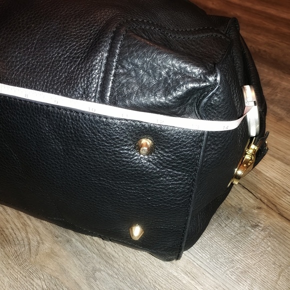 SOLD Foley + Corinna Black Leather Boxy Tote - Picture 5 of 6